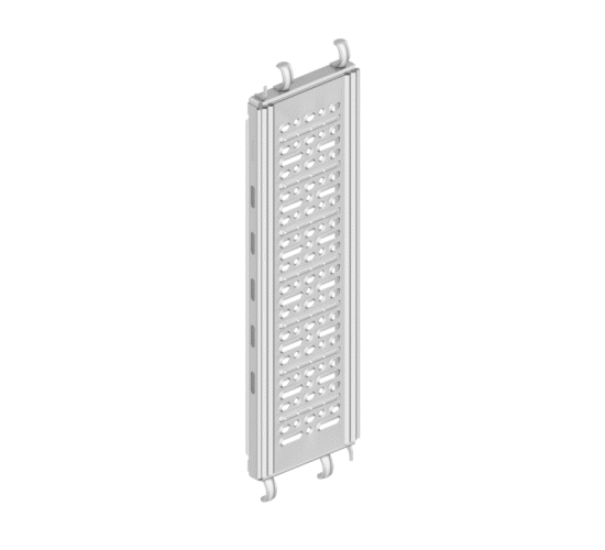 Catari steel scaffold board in perspective view.
