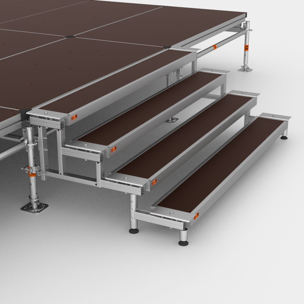 Stringer for stage steps