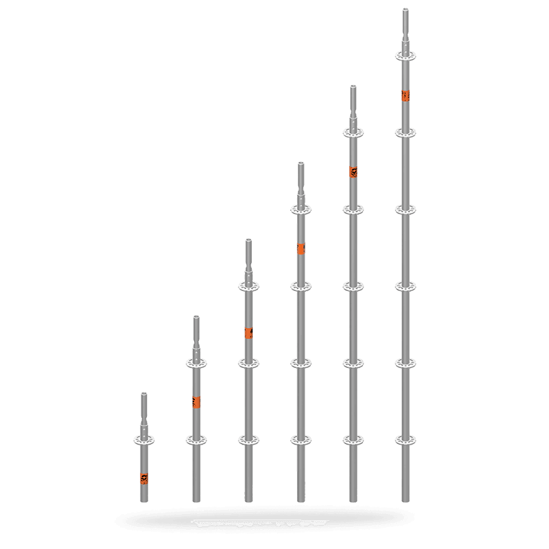 scaffold standard or scaffold pole measures